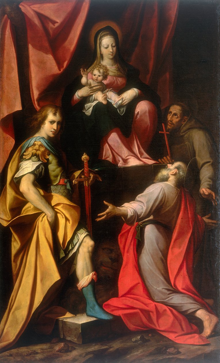 Madonna lapsen kanssa ja pyhät Vitale ja Jerome, Camillo Procaccinin teos, konservoitu Galleria Estense Modenassa tekijältä Camillo Procaccini