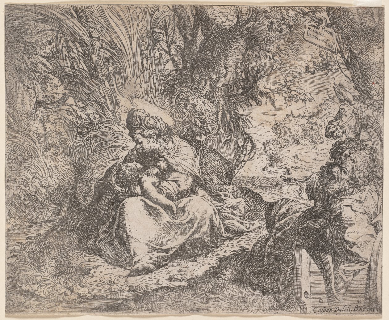 Loput lennossa Egyptiin, 1587-1590. tekijältä Camillo Procaccini