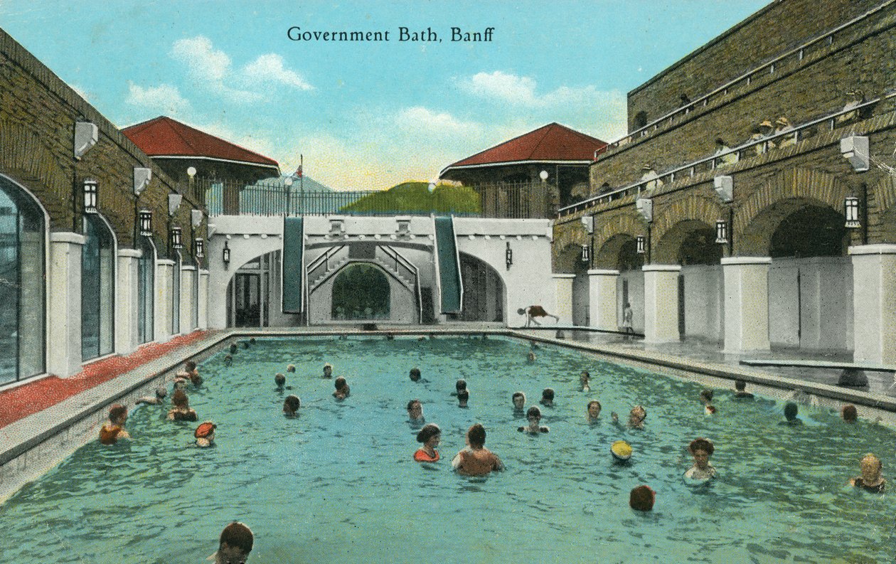Government Bath, Banff, Alberta, Kanada (värikuva) (värikuva) tekijältä Canadian Photographer