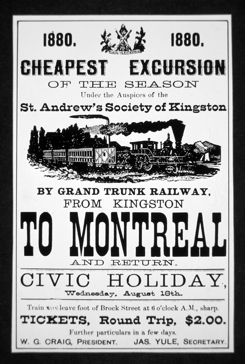 Grand Trunk Railway -juliste tekijältä Canadian School