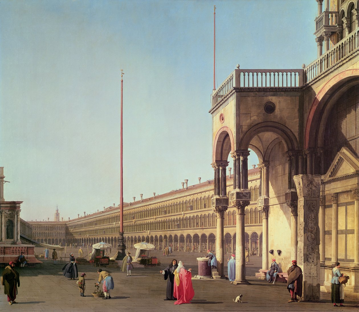 Piazza di San Marco, Piazzettalta, Venetsiassa tekijältä Giovanni Antonio Canal