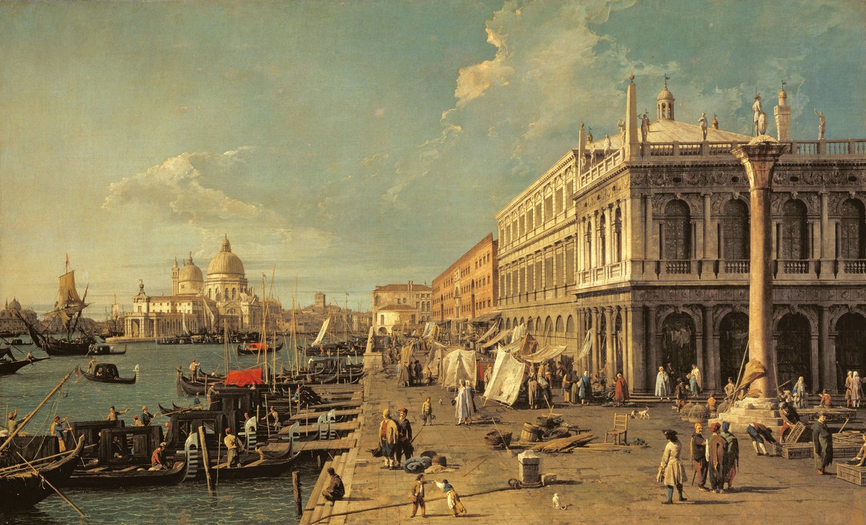 Molo ja Zecca, Venetsia tekijältä Giovanni Antonio Canal