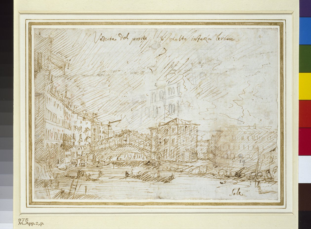 Rialton silta tekijältä Giovanni Antonio Canal