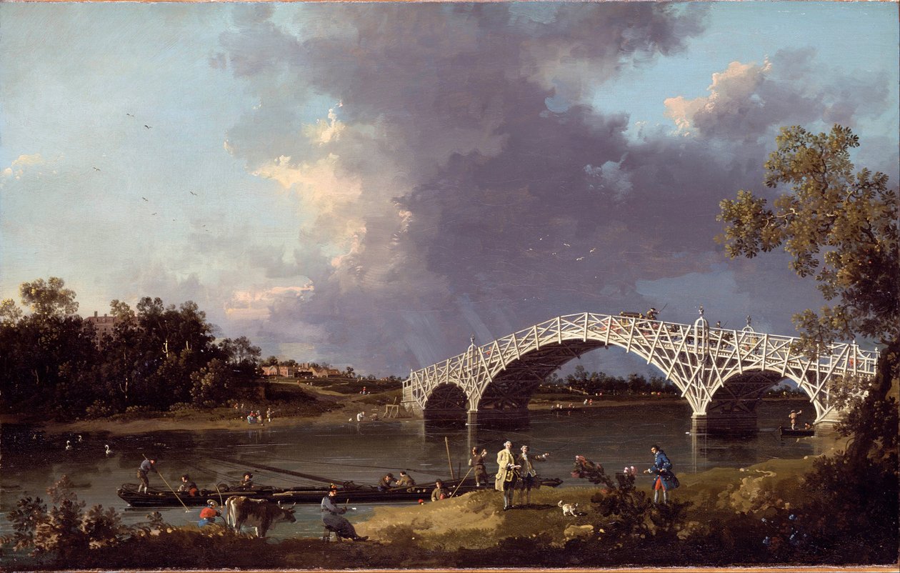 Näkymä Waltonin sillalle tekijältä Canaletto
