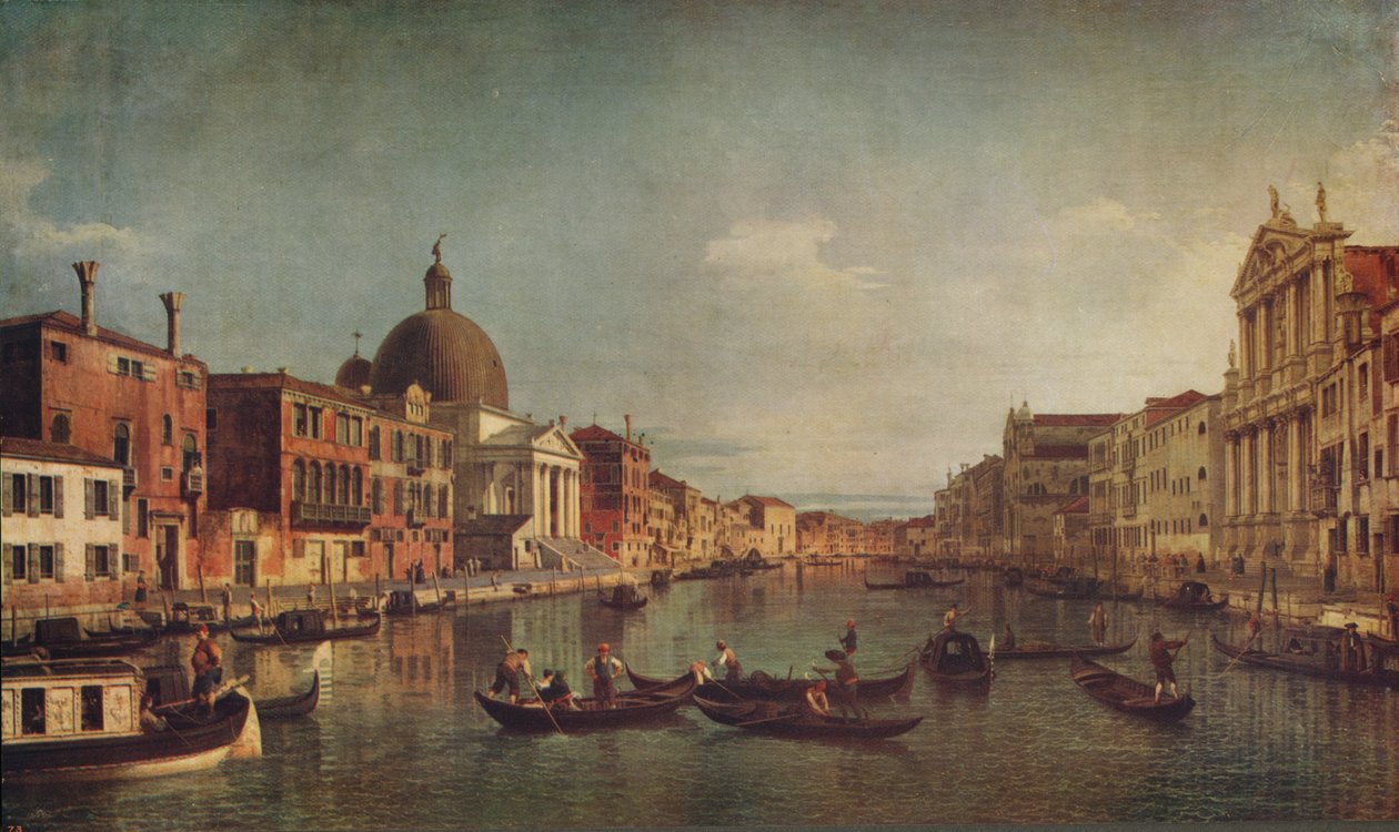 Näkymä Venetsian Canal Grandelle, c1740, c1915 tekijältä Giovanni Antonio Canal