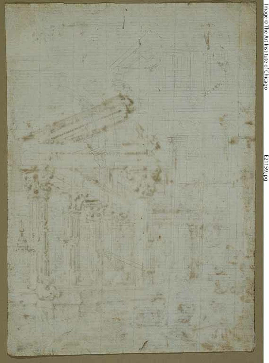 Arkkitehtoniset luonnokset tekijältä Canaletto