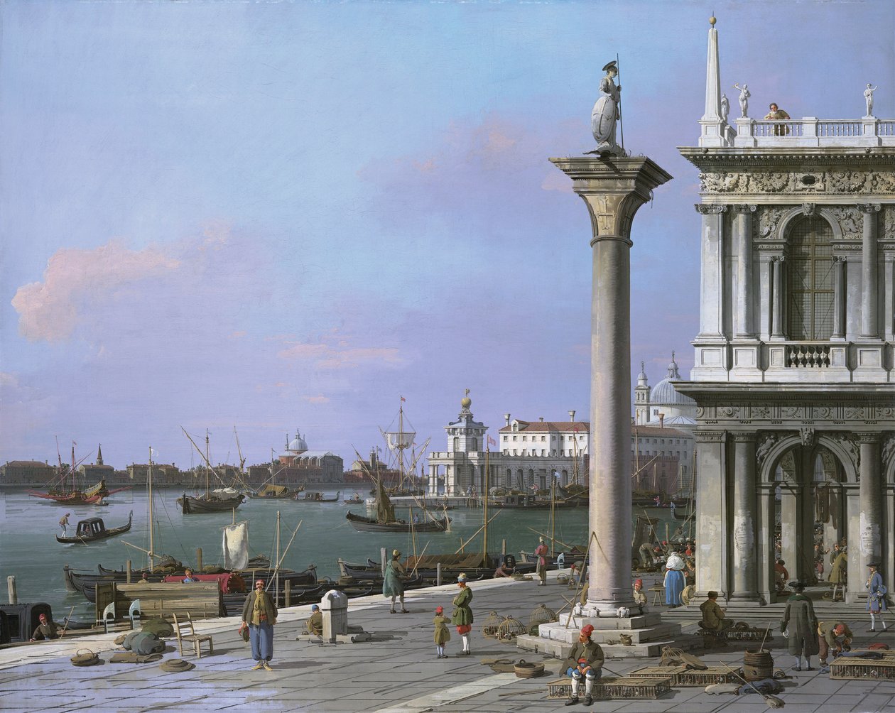 Pyhän Markuksen allas: Piazzettalta käsin tekijältä Canaletto