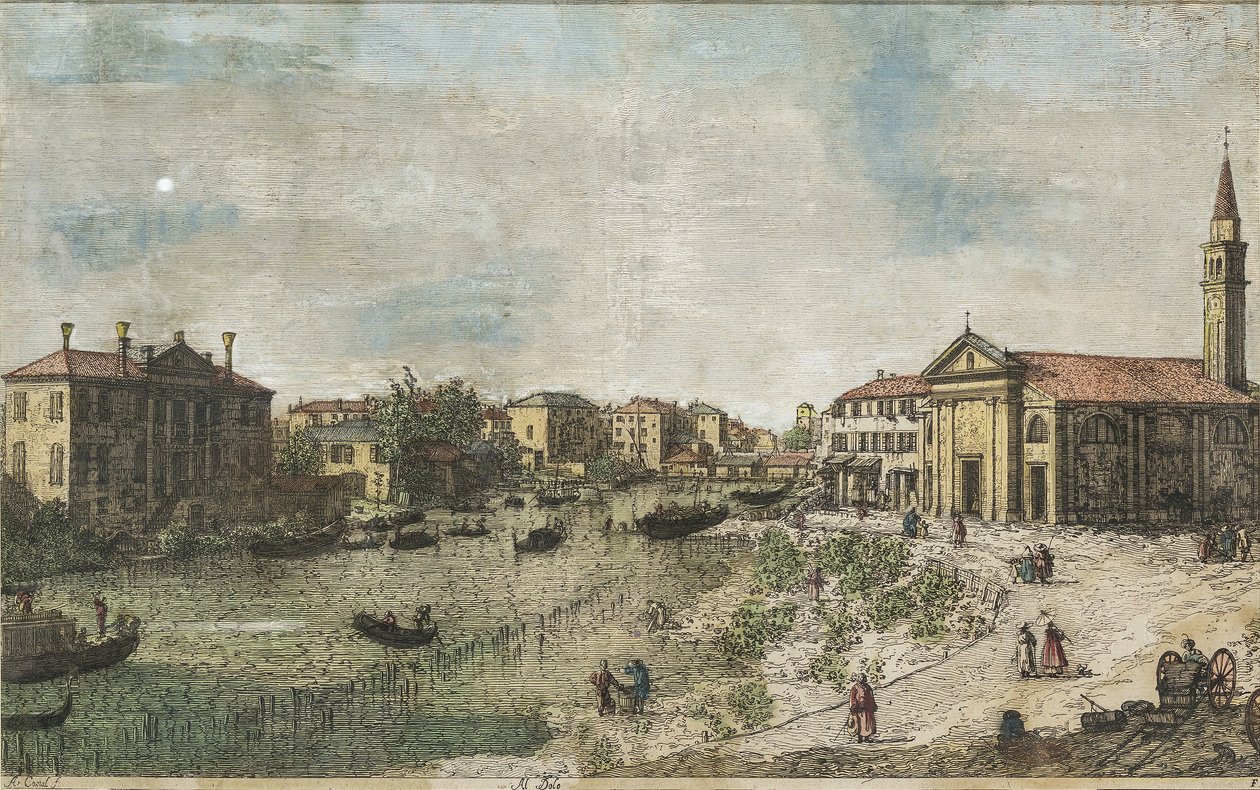 Canaletto Al Dolo väritetty tekijältä Canaletto