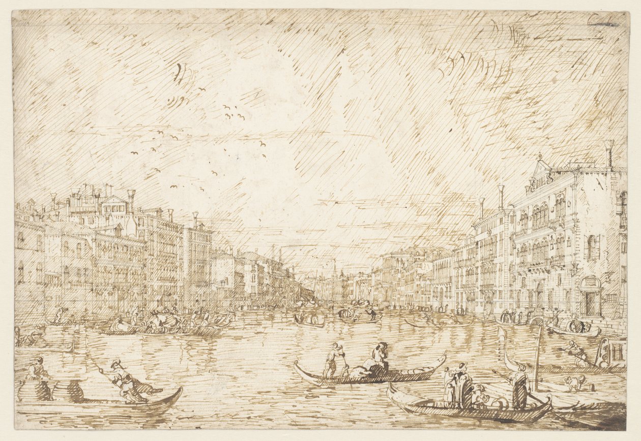 Grand Canal Venetsiassa tekijältä Canaletto