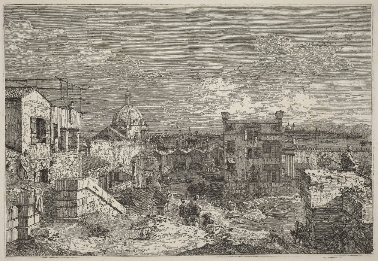 Kuvitteellinen näkymä Venetsiasta tekijältä Canaletto