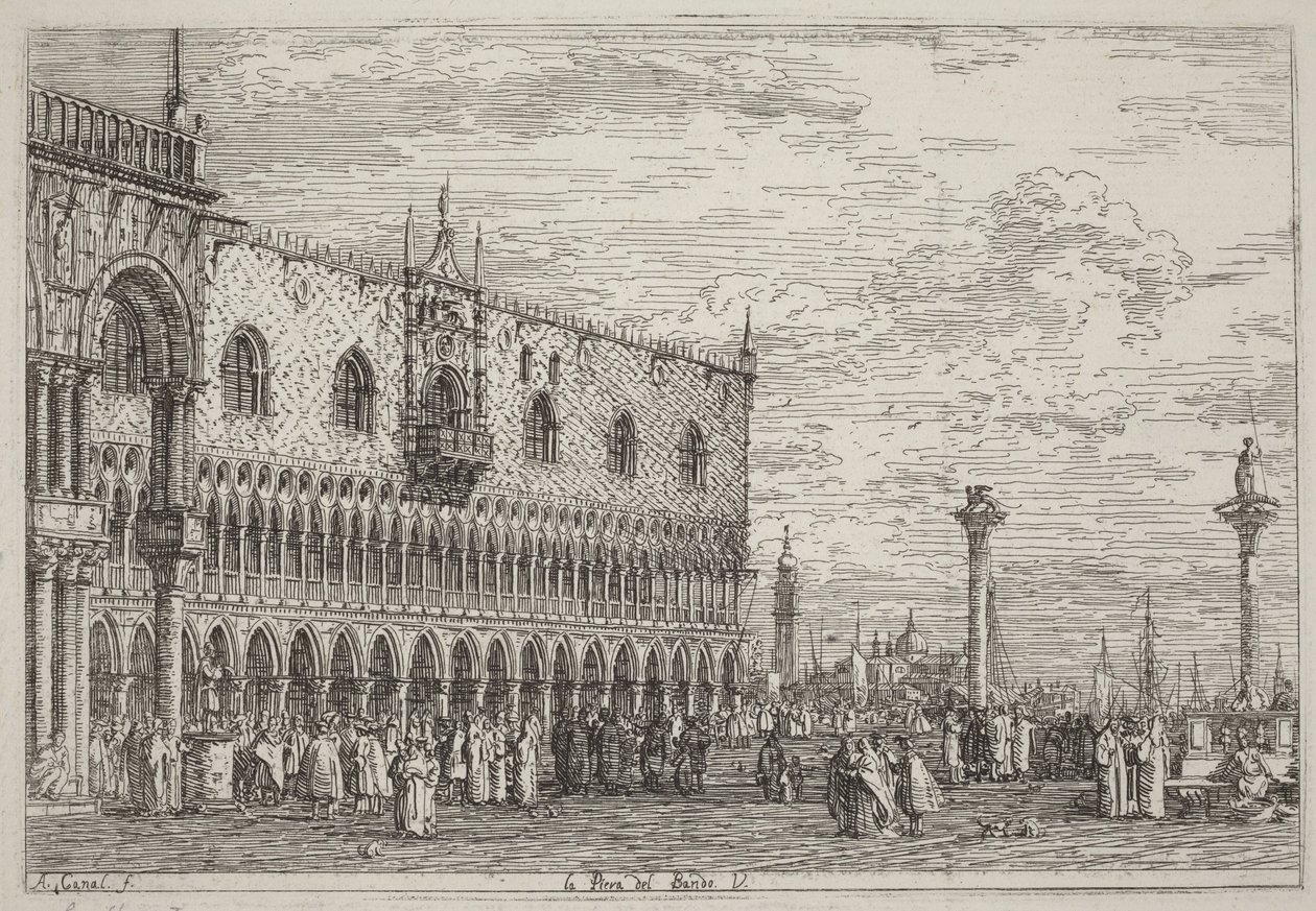 Julistusten kivi. V. tekijältä Canaletto