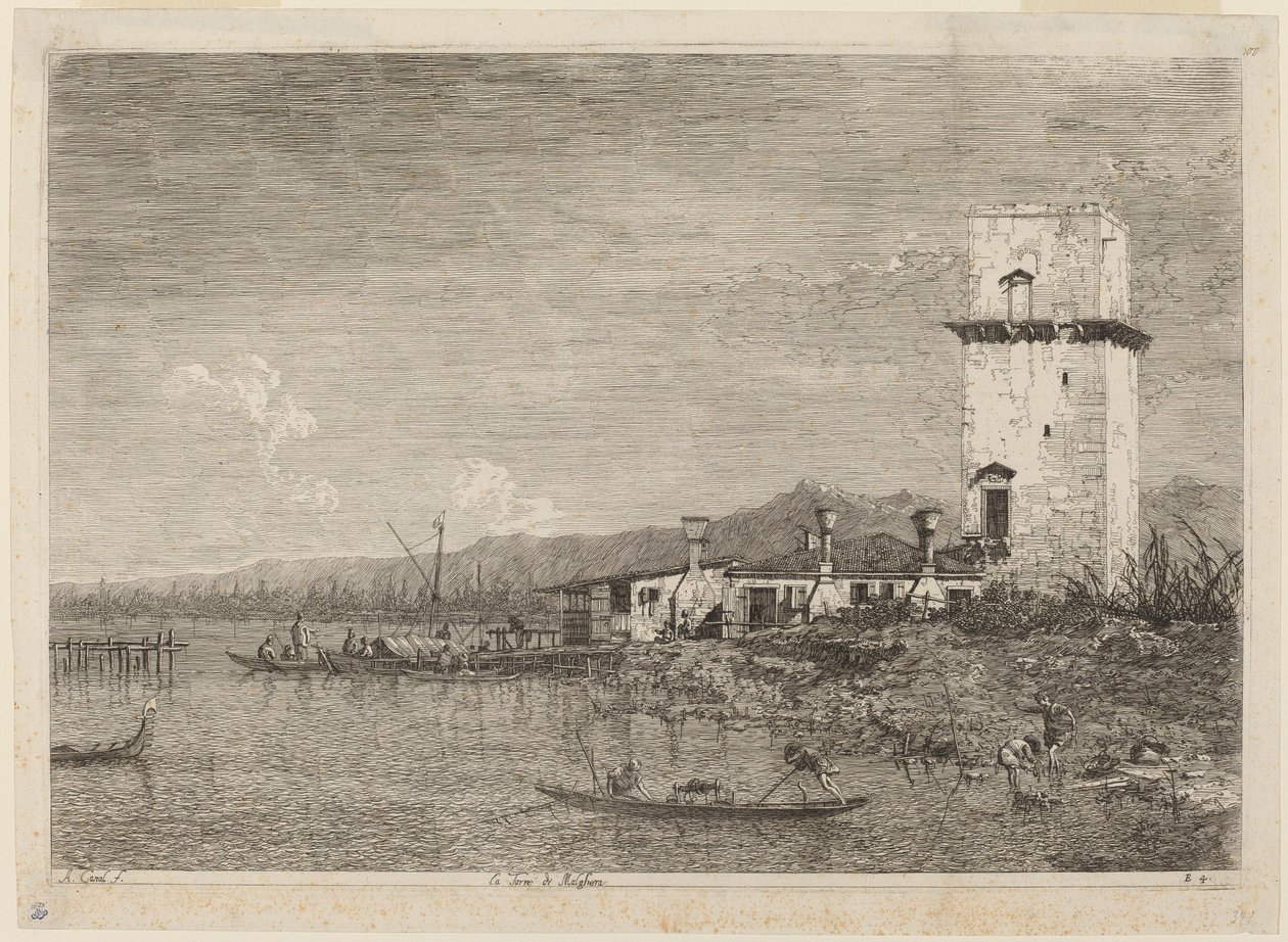 Malgheran torni tekijältä Canaletto