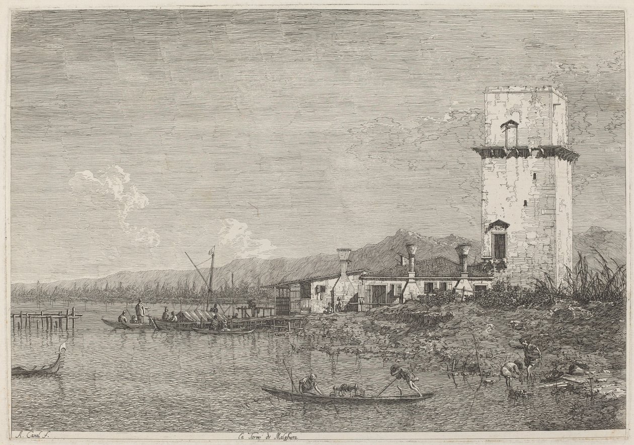 Malgheran torni tekijältä Canaletto