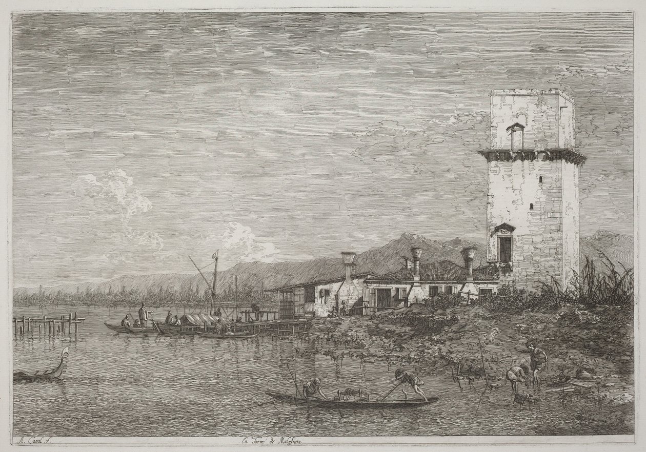 Malgheran torni tekijältä Canaletto