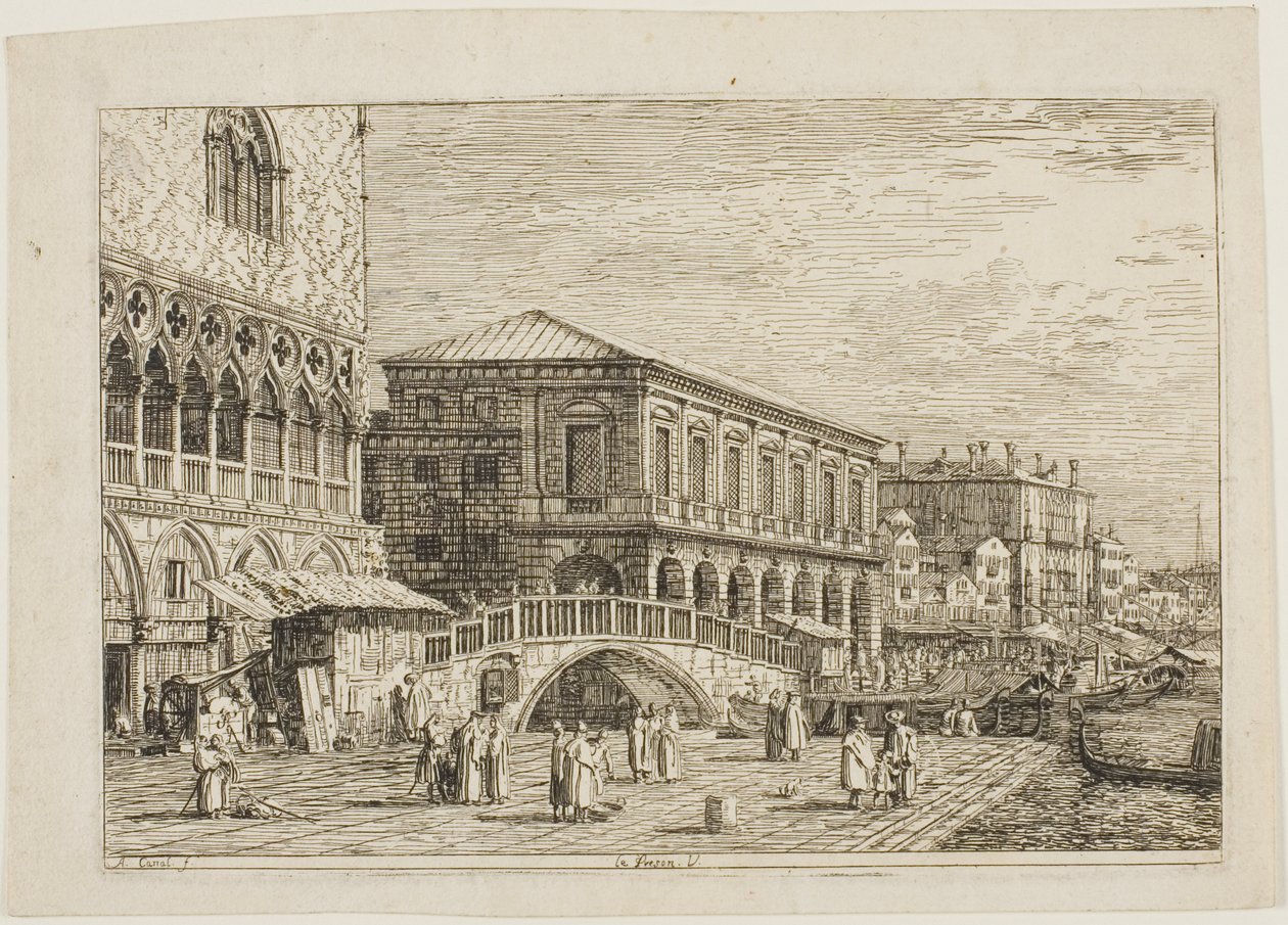 Le Preson. V., Vedute tekijältä Canaletto