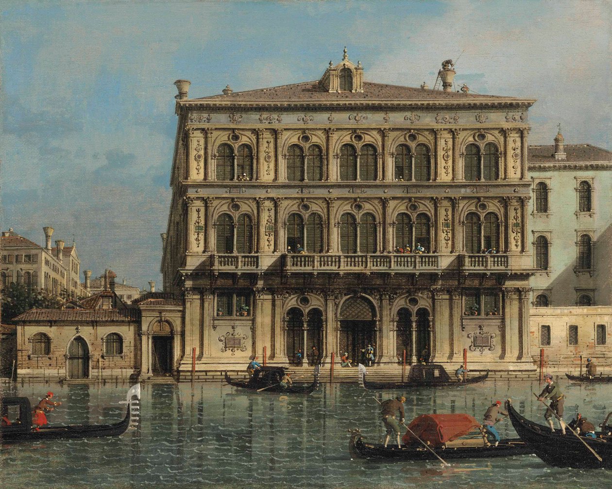 Palazzo Vendramin-Calergi, Grand Canalilla, Venetsia tekijältä Canaletto