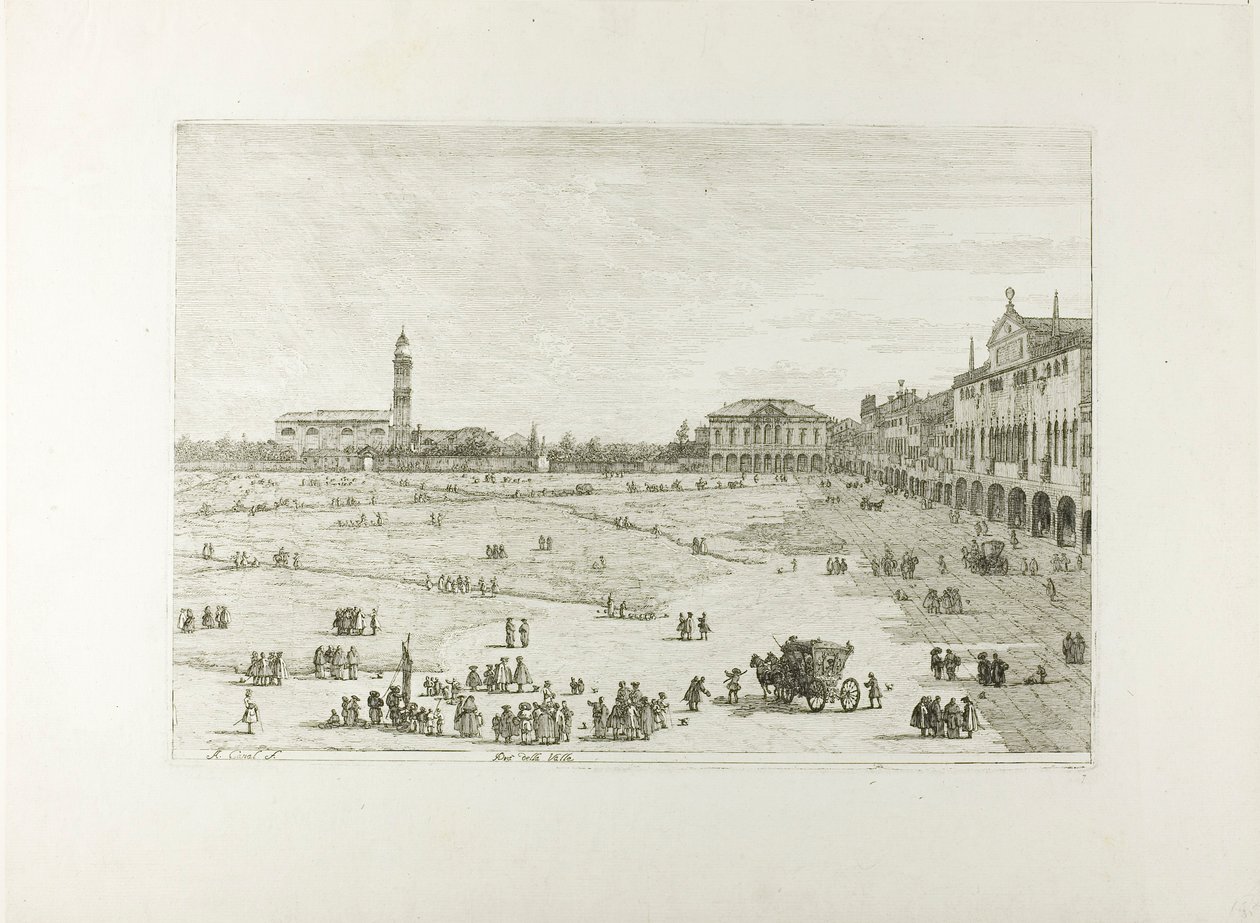 Prà della Valle, Viewsista tekijältä Canaletto