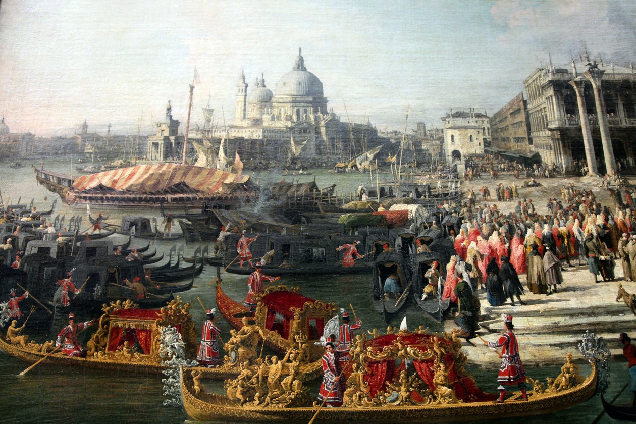 "Ranskan suurlähettilään vastaanotto Venetsiassa", 1726-1727 tekijältä Canaletto