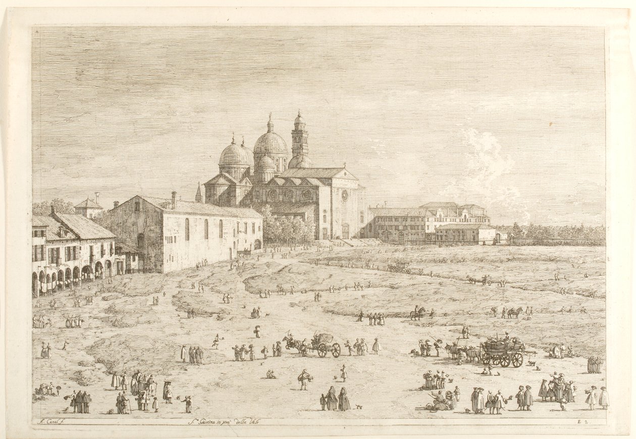 S. Giustina Prà della Vallessa, sarjasta "Näkymiä" tekijältä Canaletto