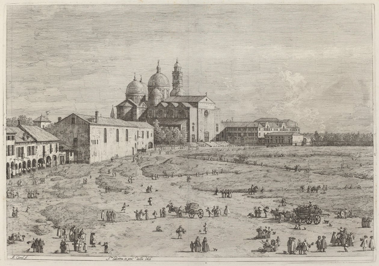 S. Giustina in pra della Vale tekijältä Canaletto