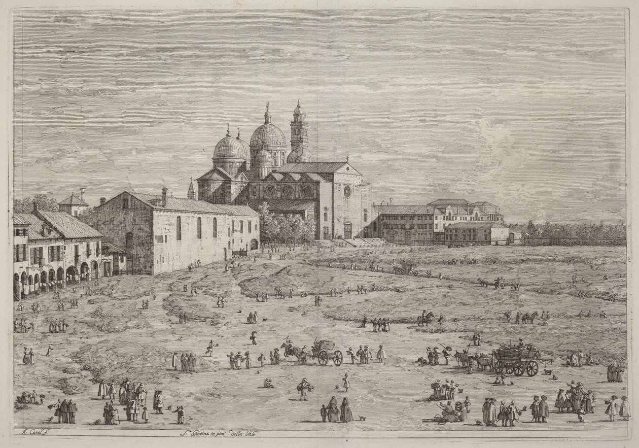 Santa Giustina Prato della Vallessa tekijältä Canaletto