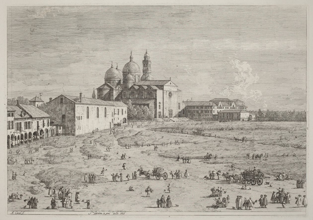 Santa Giustina Prato della Vallella tekijältä Canaletto