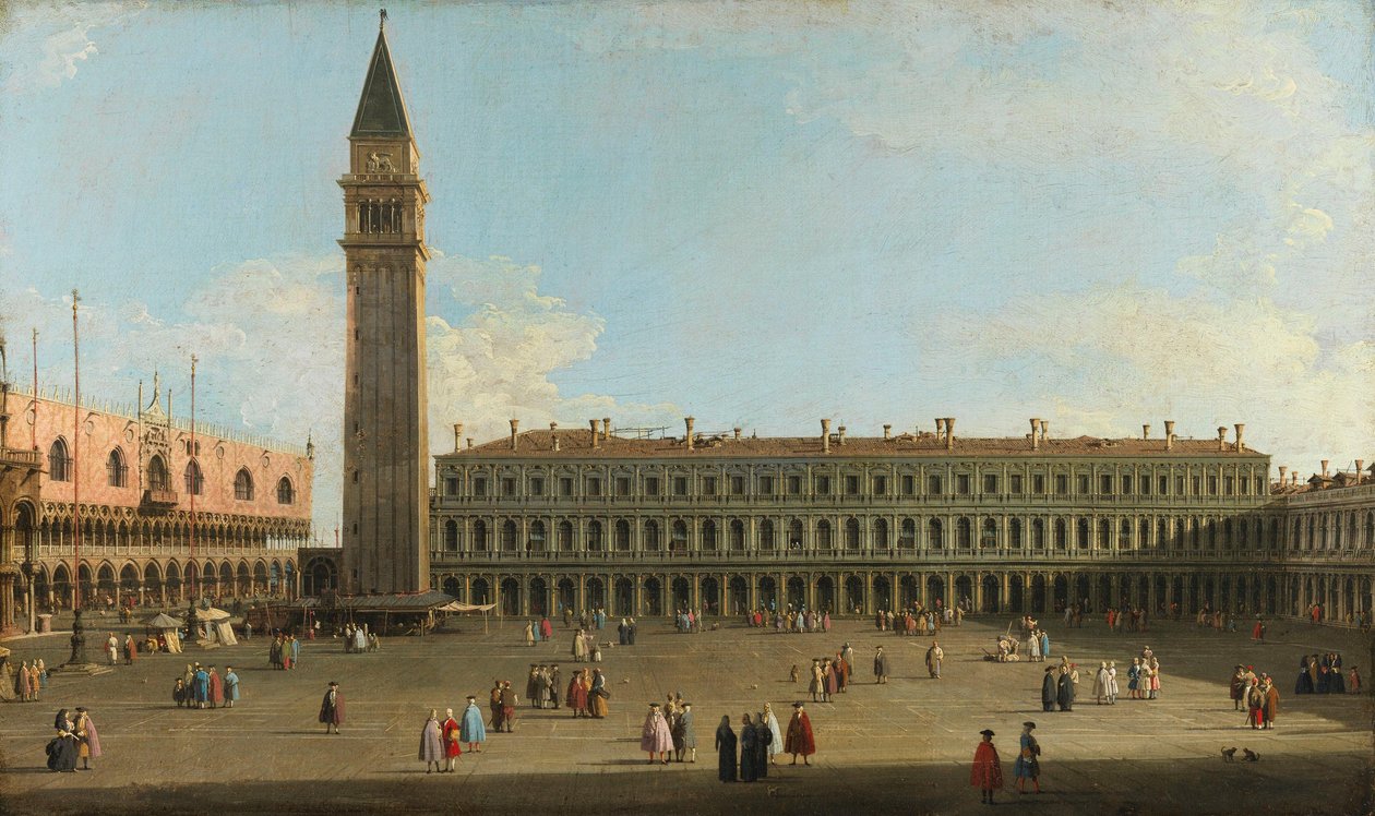 San Marcon aukio, Venetsia tekijältä Canaletto