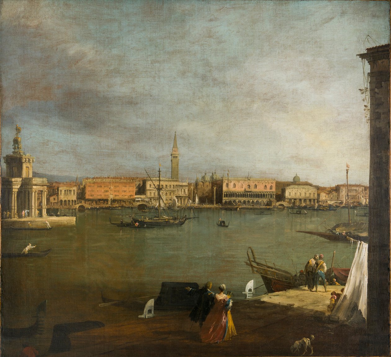 "The Bacino di San Marco: etsii pohjoiseen", 1730 tekijältä Canaletto