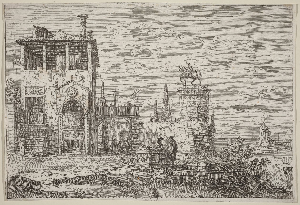 Ratsastajapatsas tekijältä Canaletto