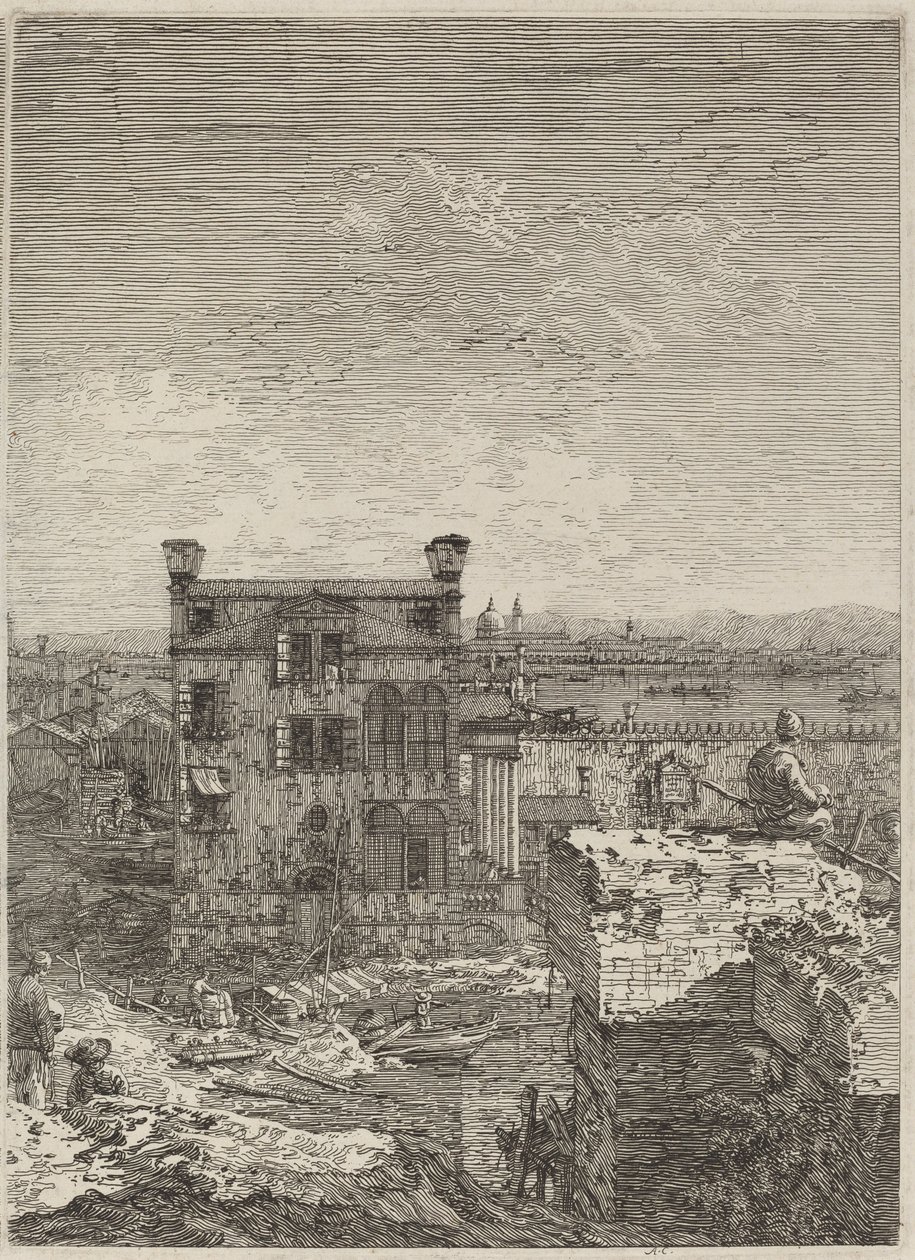 House with the Peristyle, 1741. tekijältä Canaletto