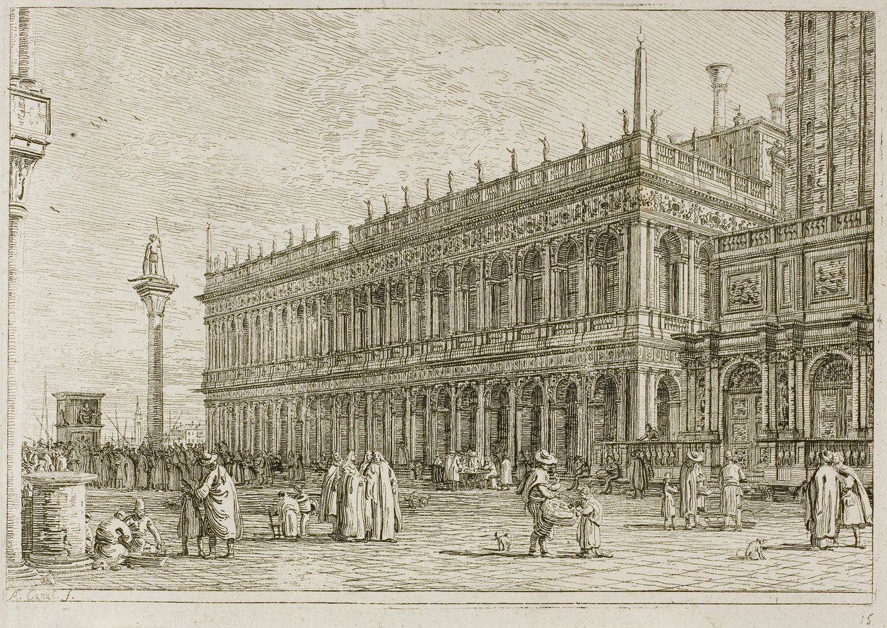 Kirjasto, Vedute tekijältä Canaletto