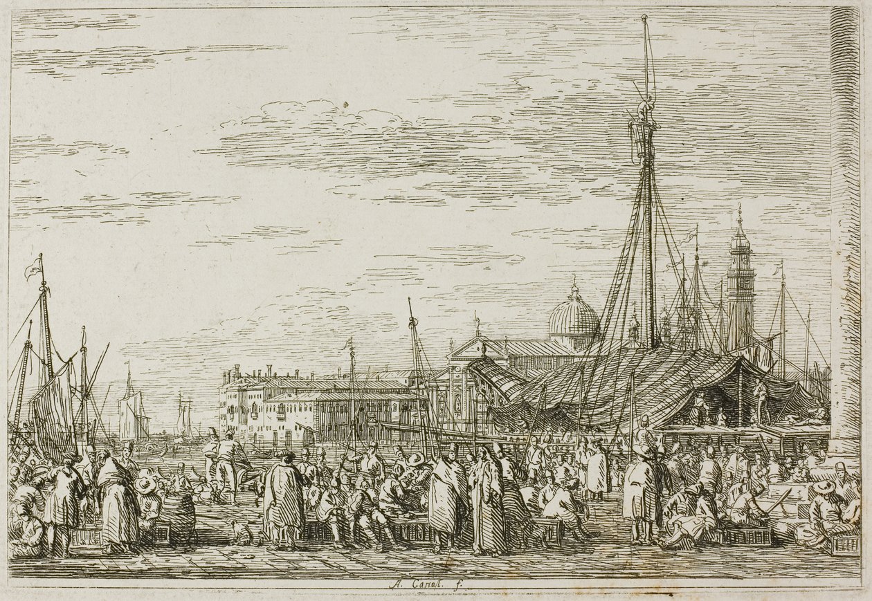 Molon markkinat, Vedute tekijältä Canaletto