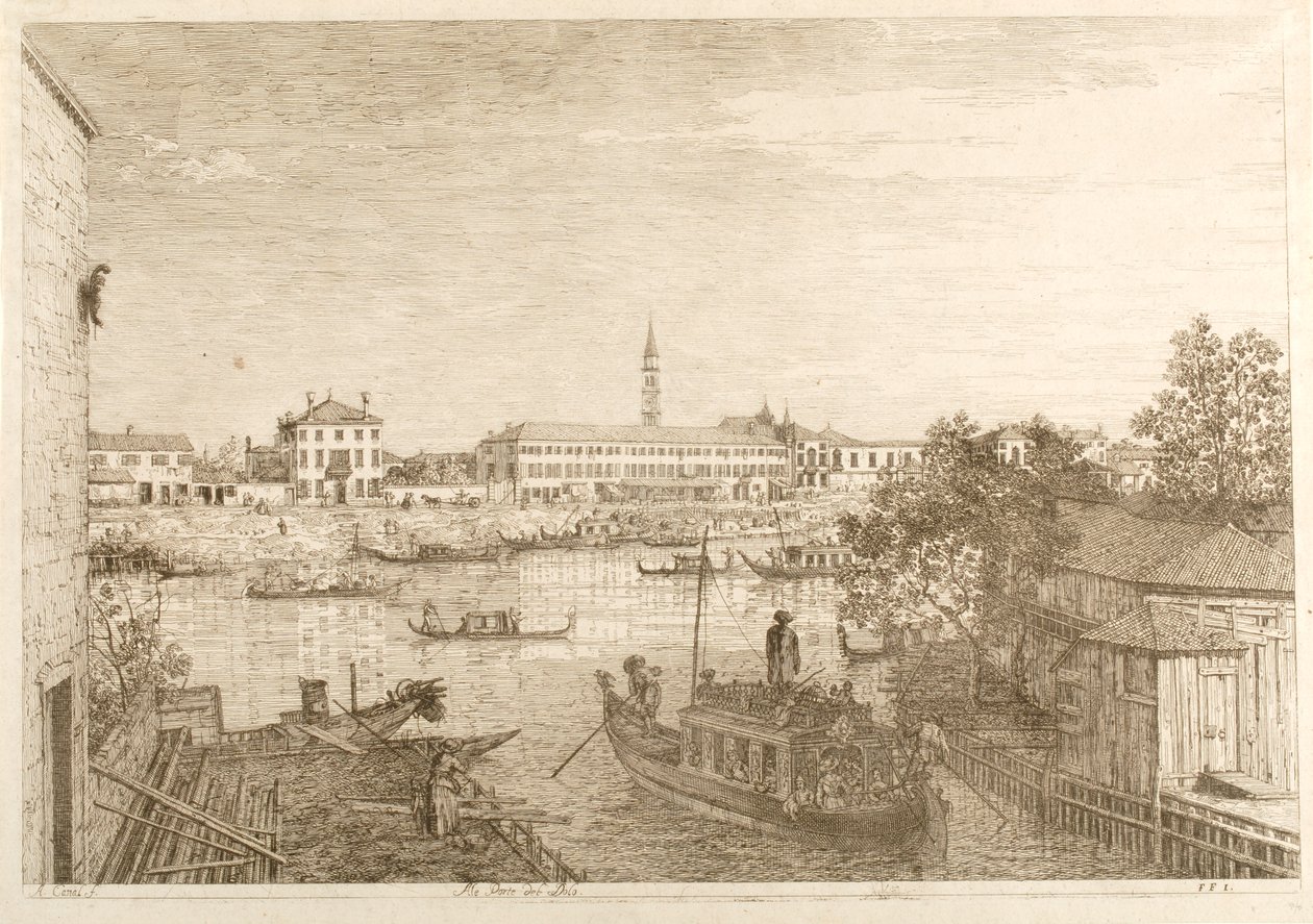 Dolon satama sarjasta "Näkymiä" tekijältä Canaletto