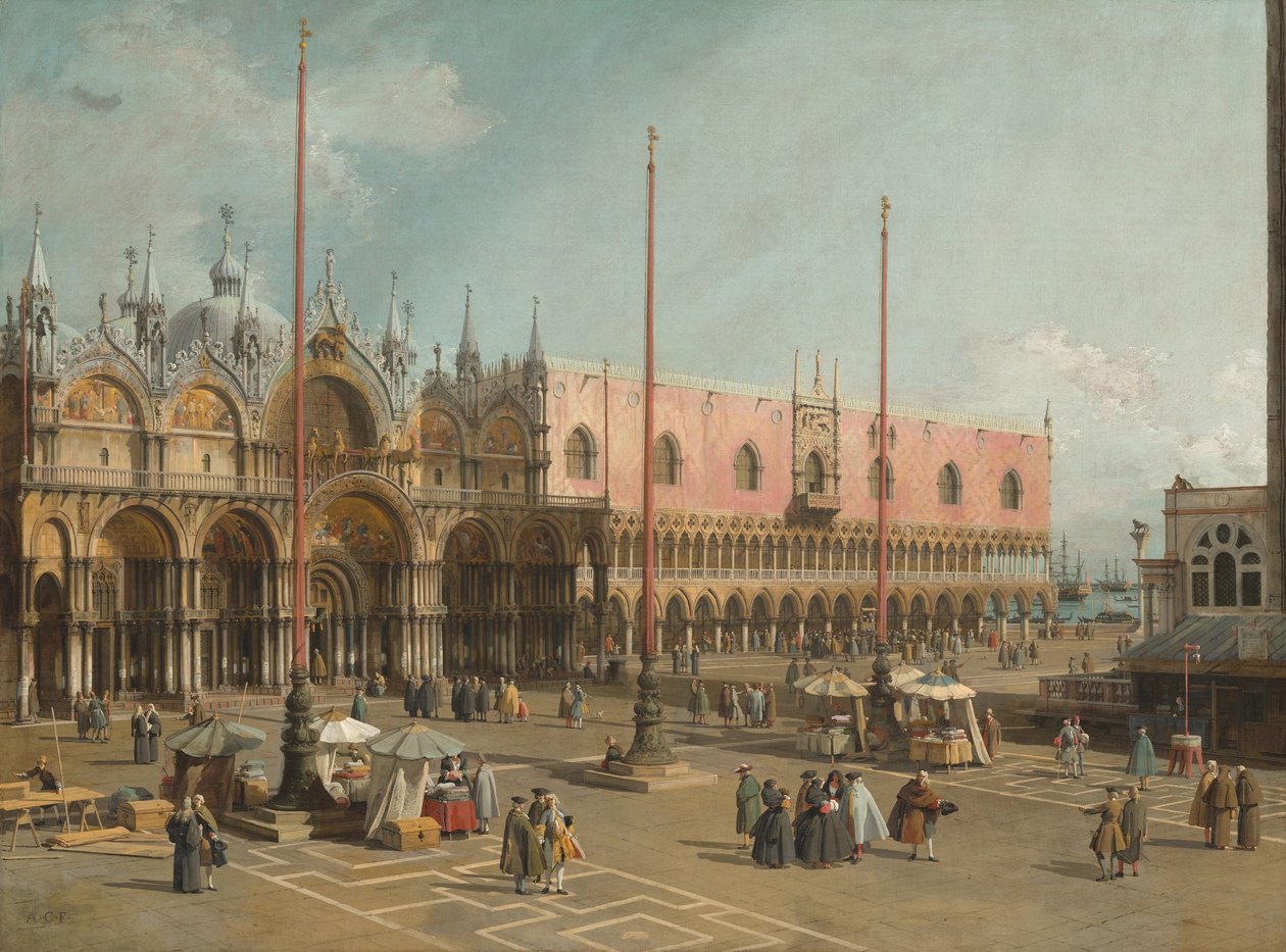 Pyhän Markuksen aukio, Venetsia tekijältä Canaletto
