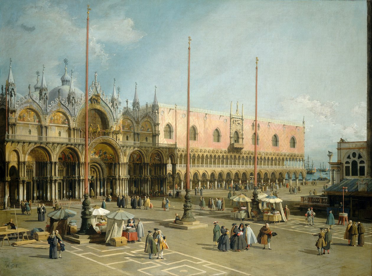 Pyhän Markuksen aukio, Venetsia tekijältä Canaletto