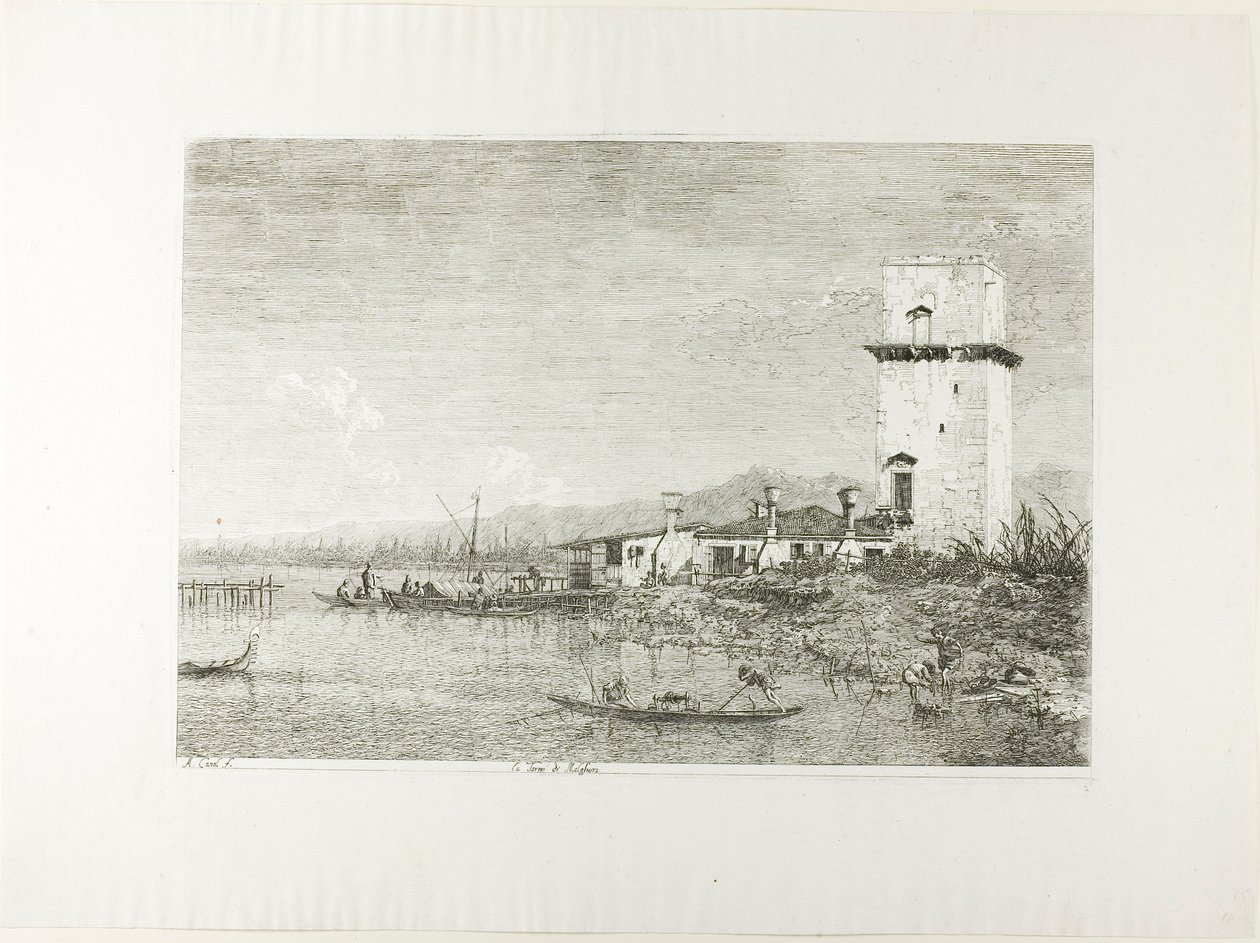 Malgheran torni, Vedutesta tekijältä Canaletto