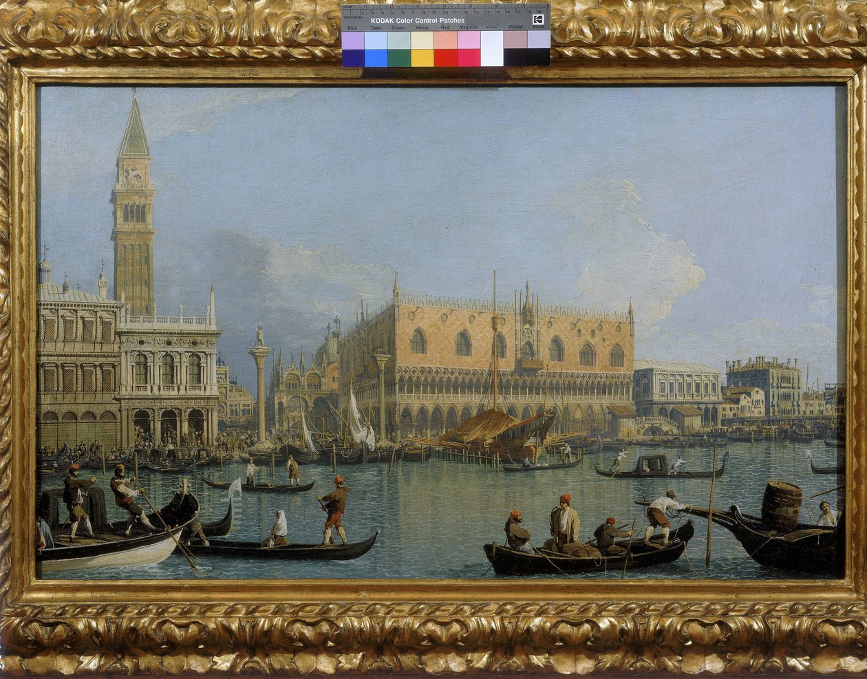 Näkymä Dogen palatsille Venetsiassa tekijältä Giovanni Antonio Canal