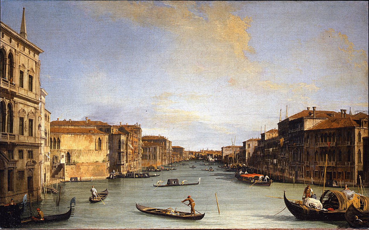 Näkymä Grand Canalille, 1726-1728 tekijältä Giovanni Antonio Canal