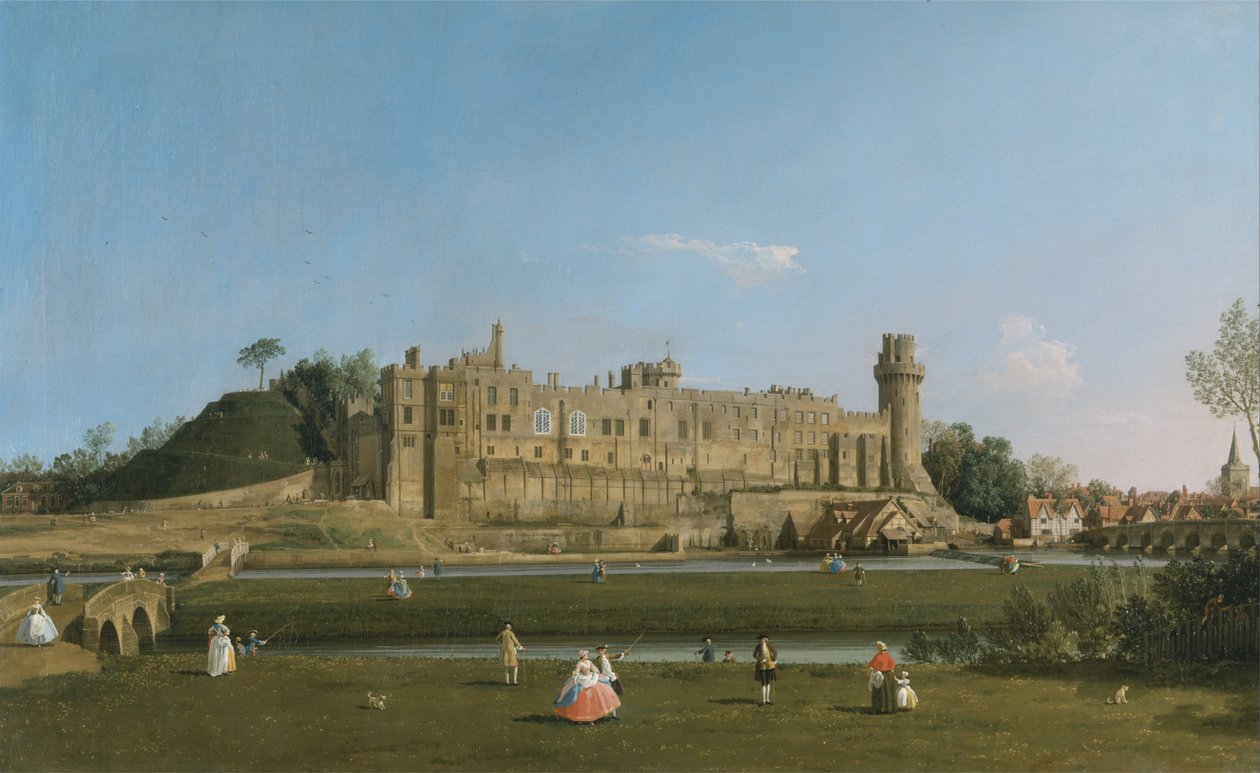 Warwickin linna tekijältä Canaletto