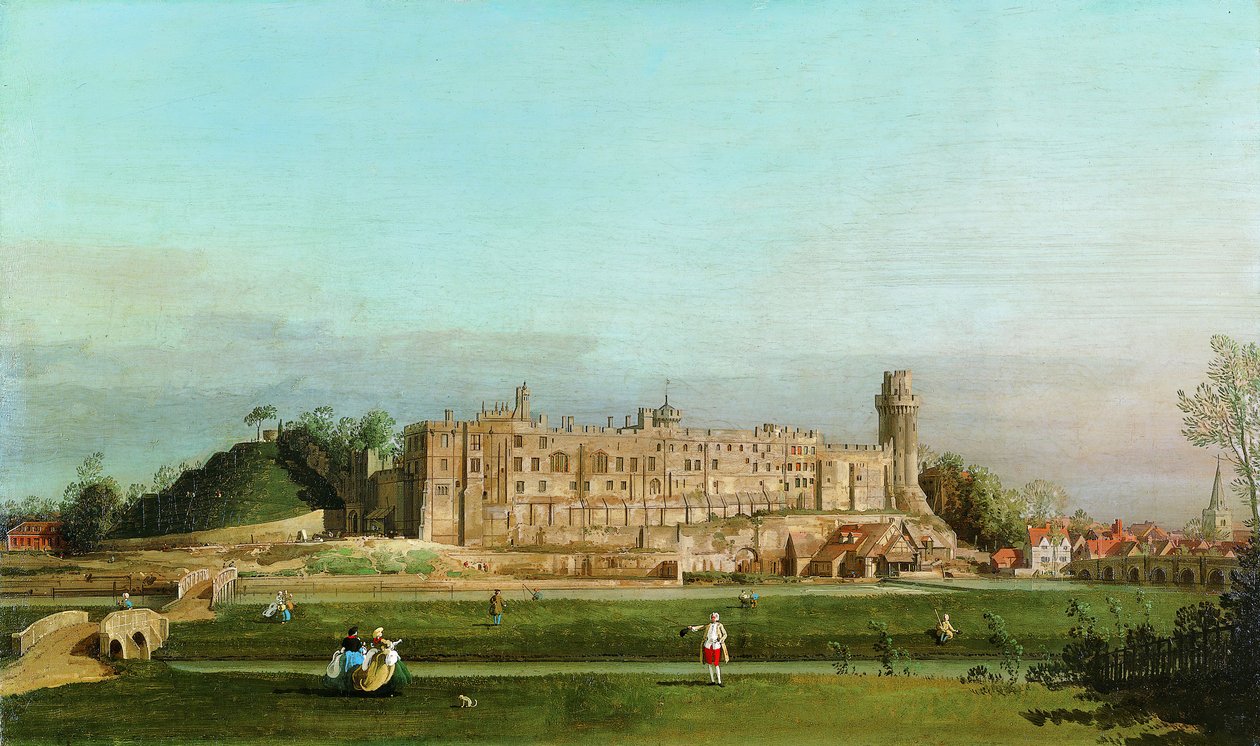 Warwickin linna, 1748. tekijältä Giovanni Antonio Canal