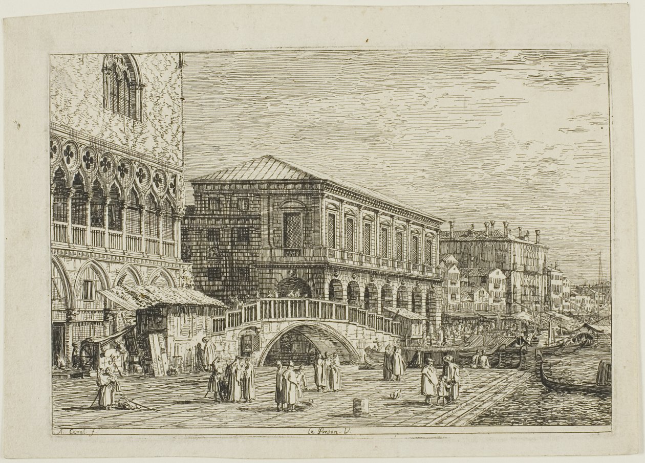 Le Preson. V., Vedute tekijältä Canaletto