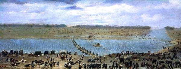 Santa Lucia -joen ylitys, Uruguay tekijältä Candido Lopez