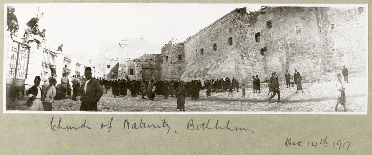 Syntymäkirkko, Betlehem, 14. joulukuuta 1917 tekijältä Capt. Arthur Rhodes