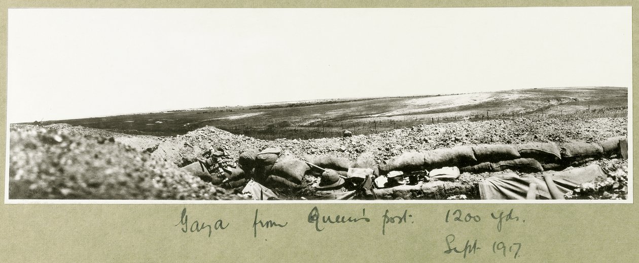 Gaza Queenin postista, syyskuu 1917 tekijältä Capt. Arthur Rhodes