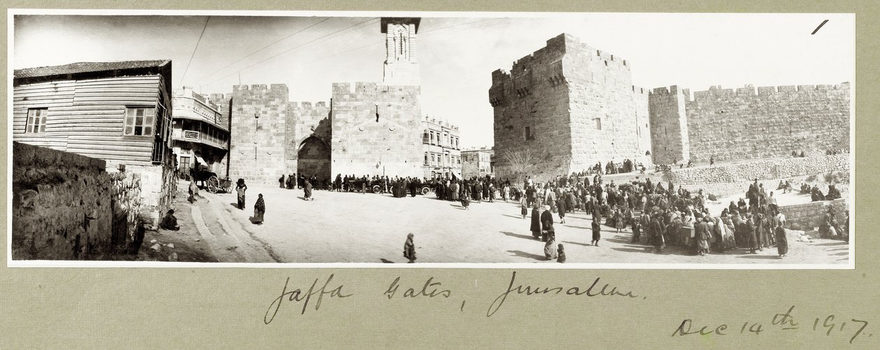 Jaffa Gates, Jerusalem, 14. joulukuuta 1917 tekijältä Capt. Arthur Rhodes