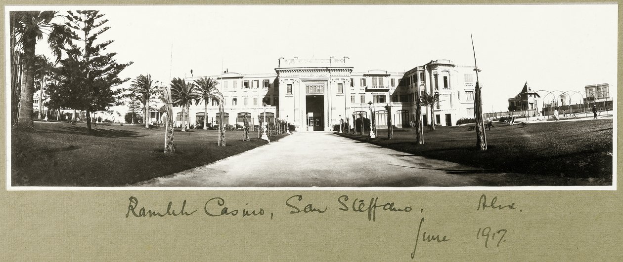 Ramleh Casino, San Stefano, kesäkuu 1917 tekijältä Capt. Arthur Rhodes