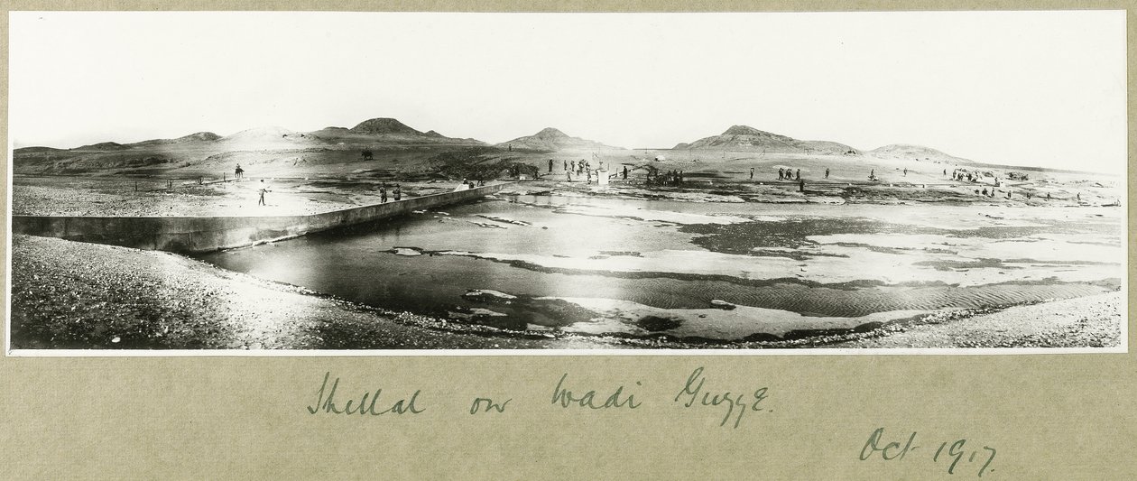 Shellal Wadi Guzzehilla, lokakuu 1917 tekijältä Capt. Arthur Rhodes