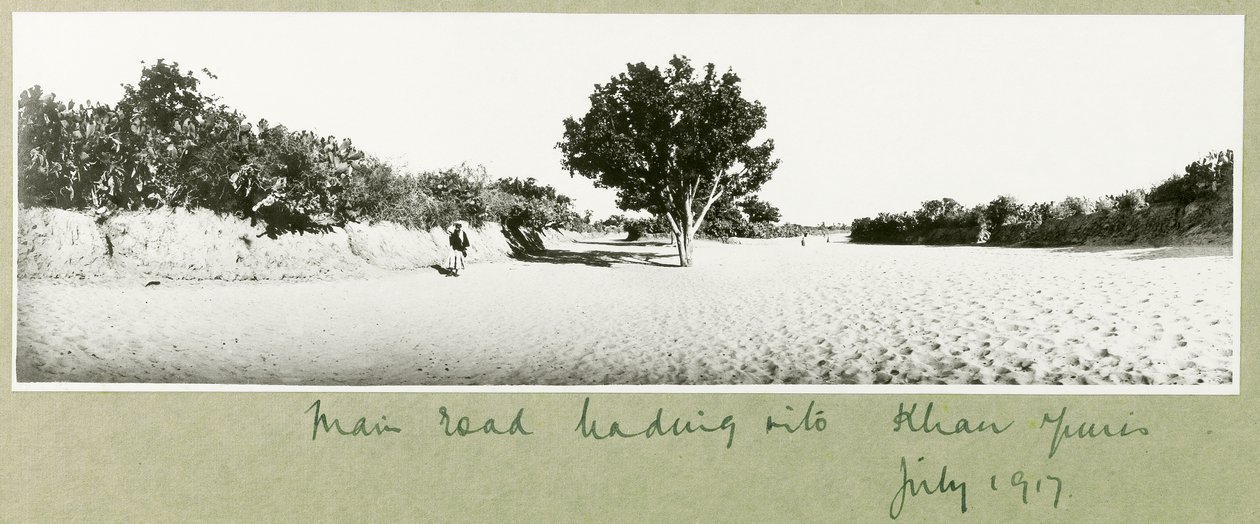 Khan Yunisiin johtava päätie, heinäkuu 1917 tekijältä Capt. Arthur Rhodes