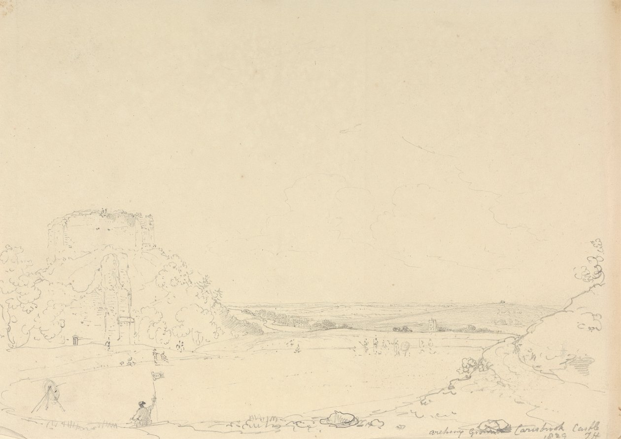 Jousiammuntakenttä, Carisbrooke, Isle of Wight tekijältä Capt. Thomas Hastings