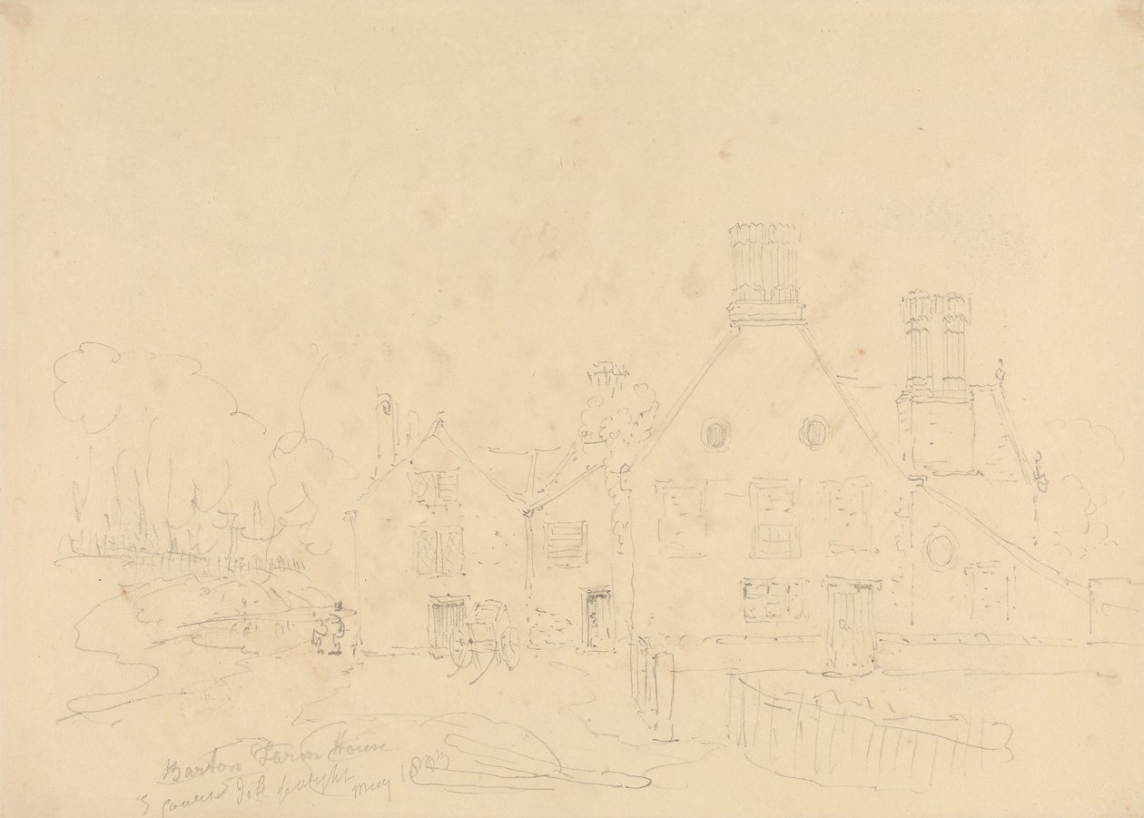Barton Farm House, East Cowes, Isle of Wight, toukokuu 1833 tekijältä Capt. Thomas Hastings